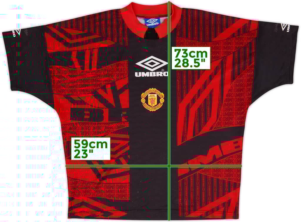 1994-95 Manchester United Umbro Training Shirt - 5/10 - (L)