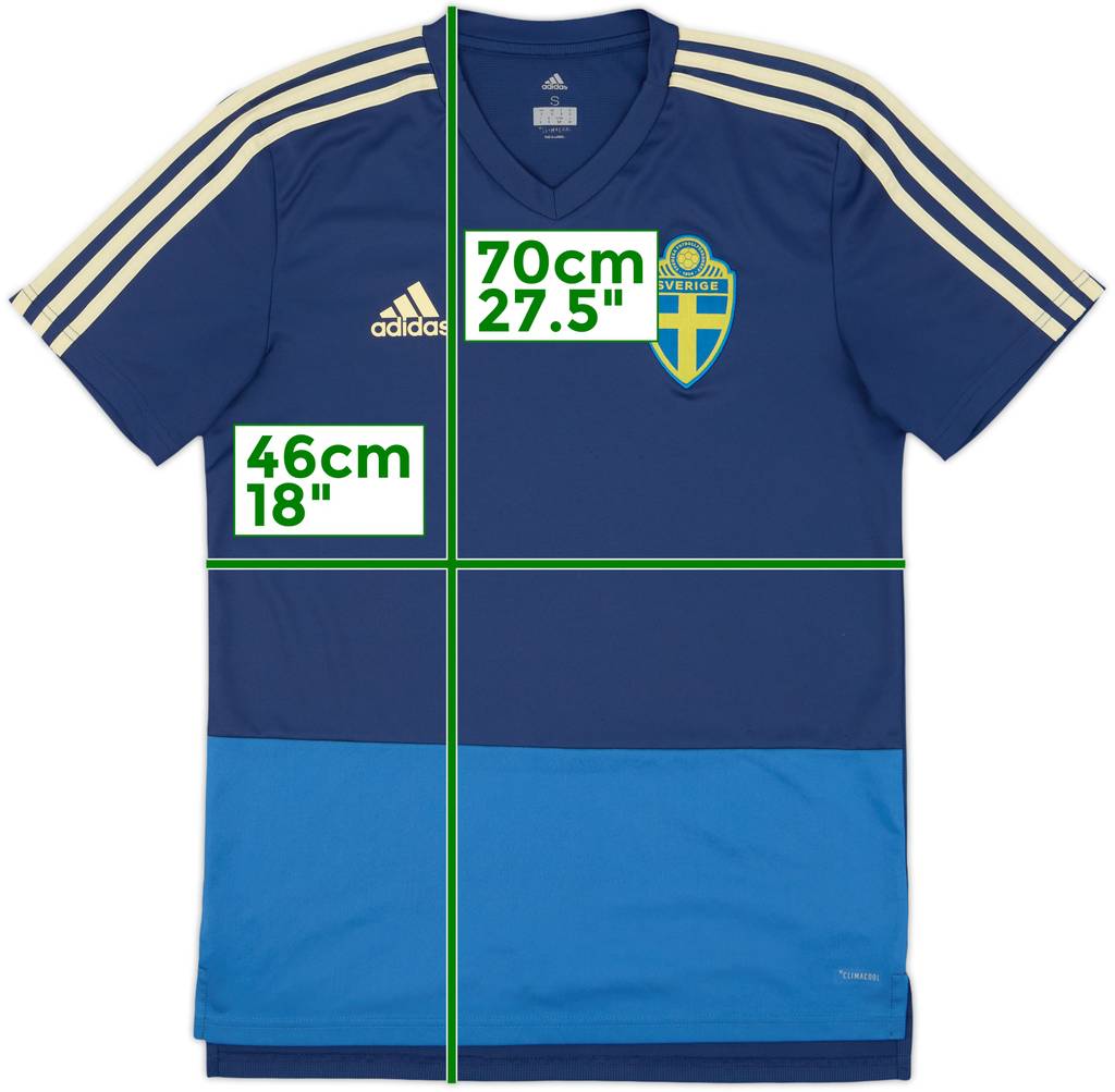 2017-18 Sweden adidas Training Shirt - 9/10 - (S)