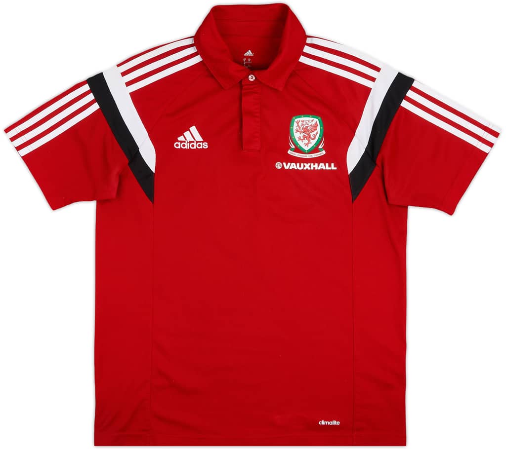 2013-14 Wales adidas Polo Shirt - 7/10 - (M)