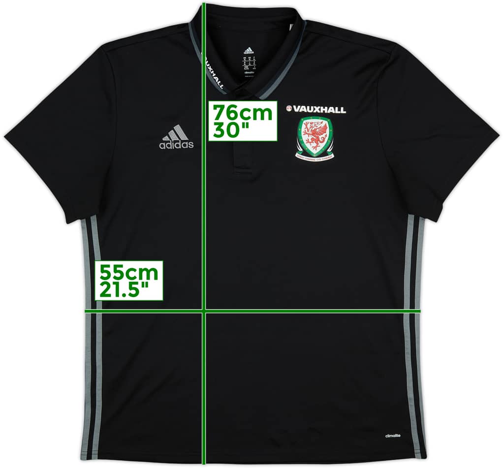 2016-17 Wales adidas Polo Shirt - 10/10 - (XL)