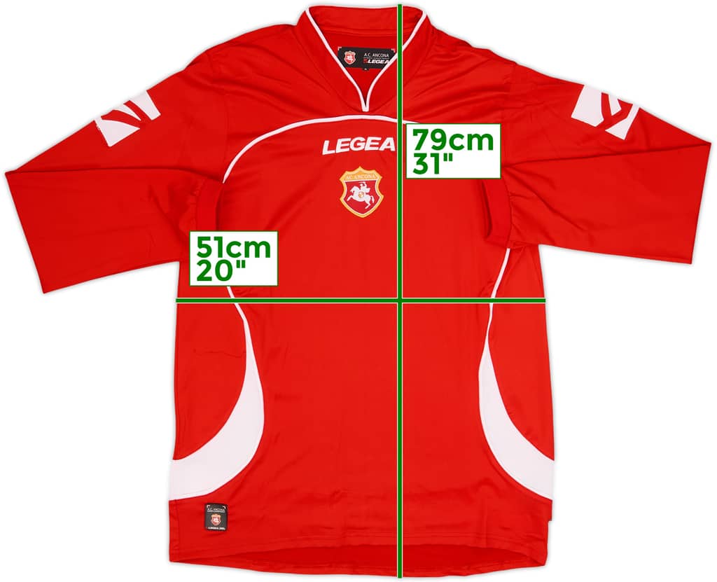 Camiseta de local de manga larga del Ancona 2009-10 - 10/10 - (XL)