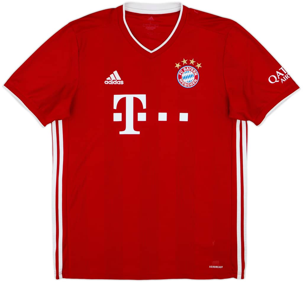 2020-21 Bayern Munich Home Shirt Lewandowski #9 - 7/10 - (L)