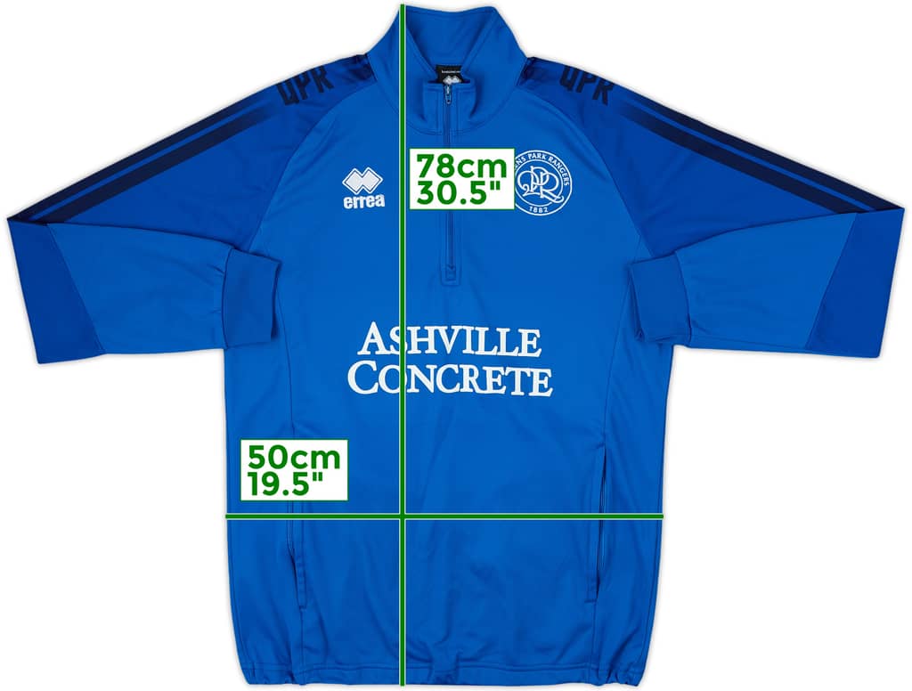 2021-22 QPR Errea 1/4 Zip Training Top - 8/10 - (M)