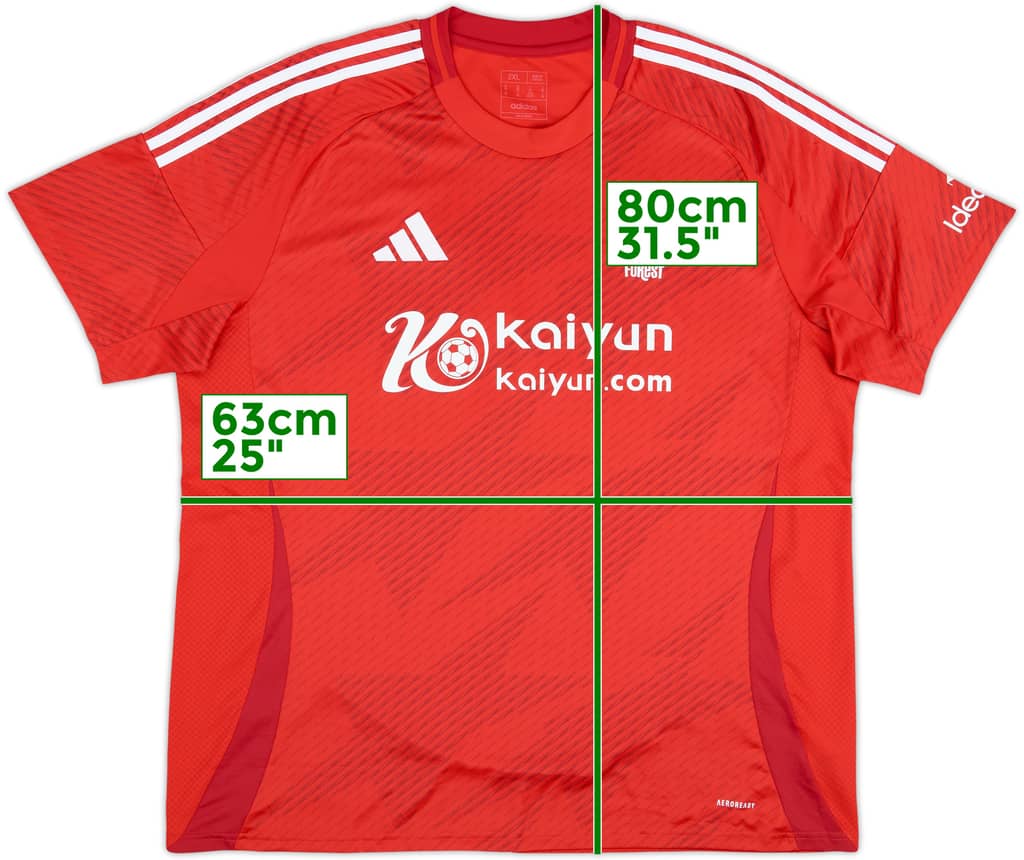 2024-25 Nottingham Forest Home Shirt - 10/10 - (XXL)