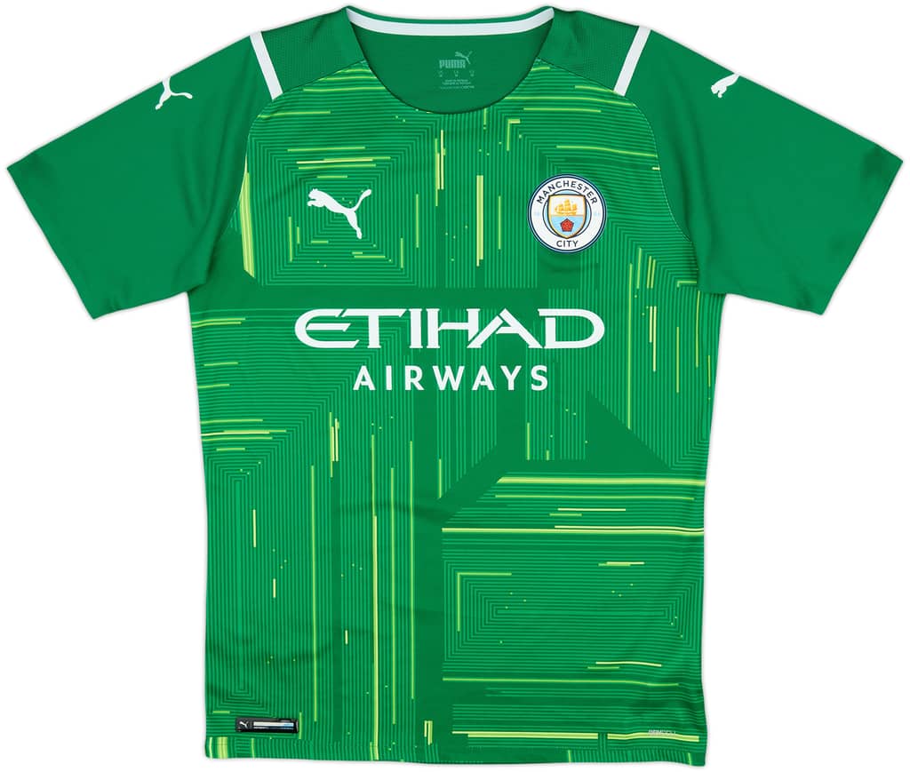 Camiseta de portero auténtica de manga corta del Manchester City 2023-24 - 10/10 - (M)