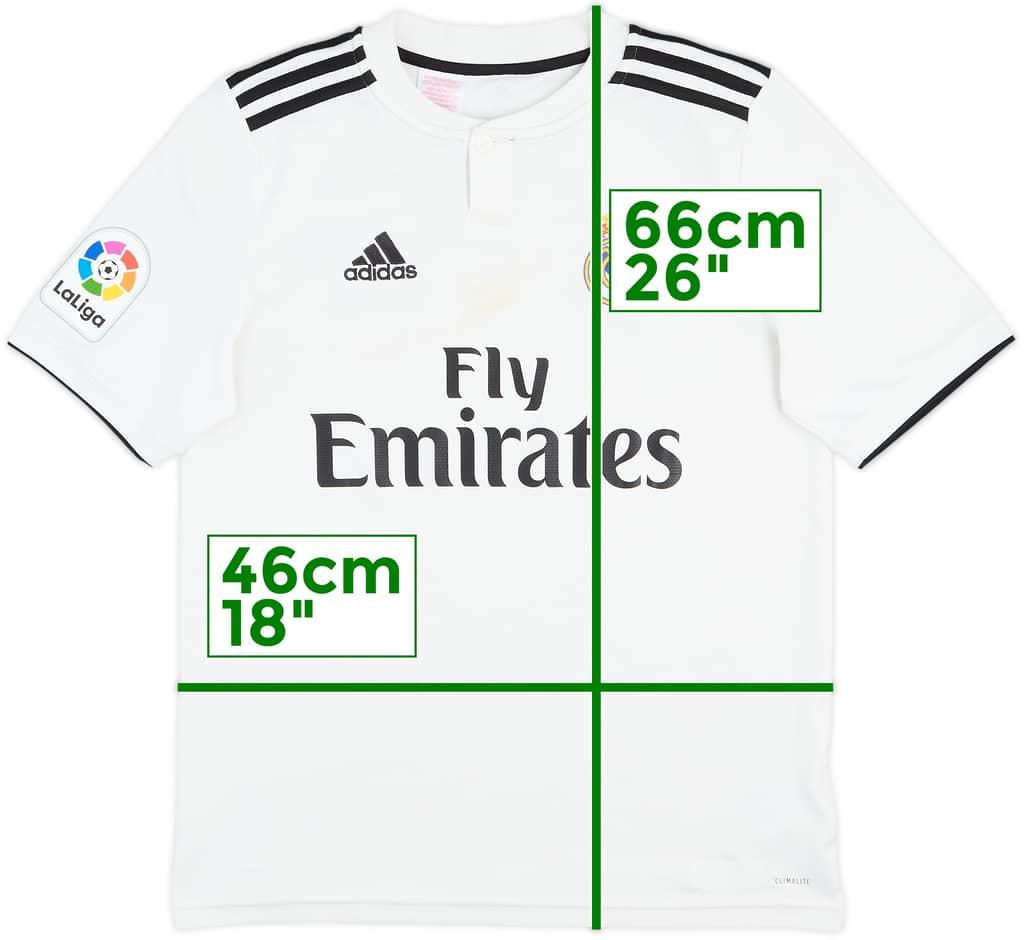 2018-19 Real Madrid Home Shirt - 5/10 - (XL.Boys)