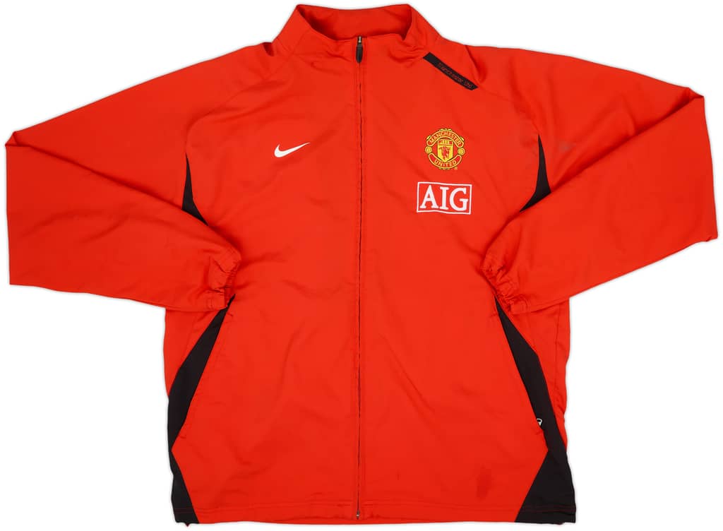 2007-08 Manchester United Nike Track Jacket - 8/10 - (XL)