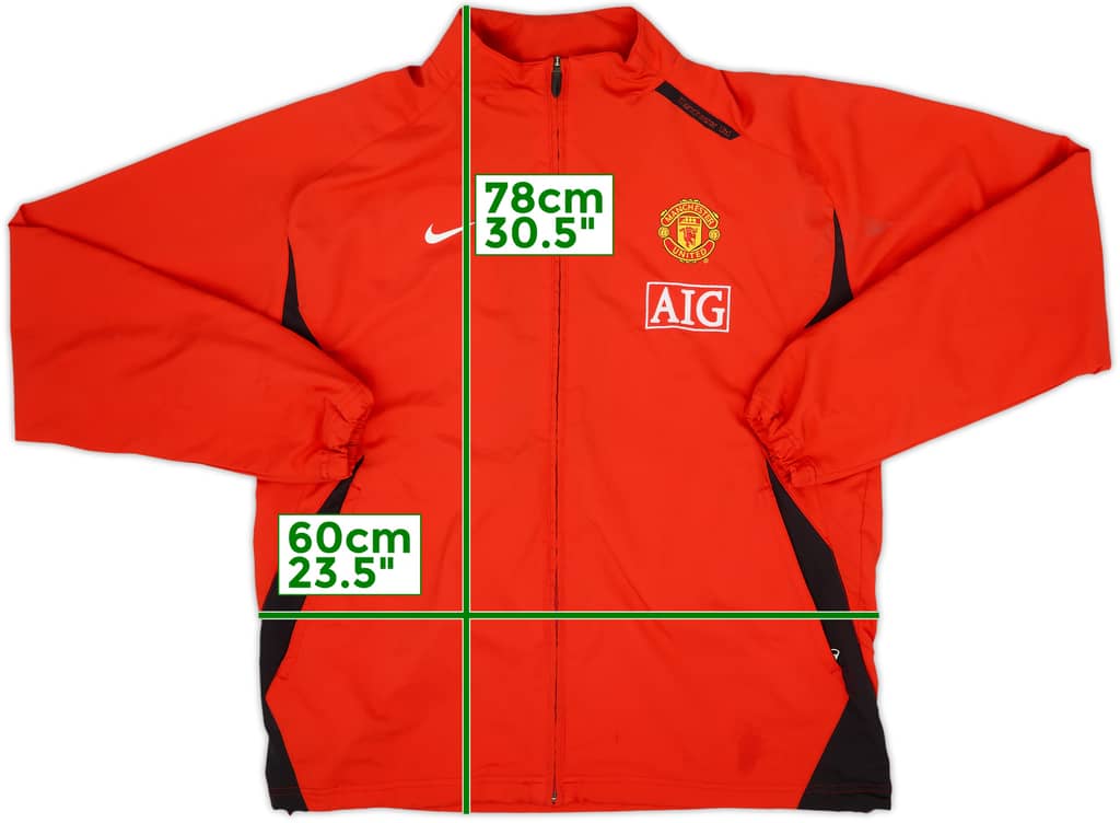 2007-08 Manchester United Nike Track Jacket - 8/10 - (XL)