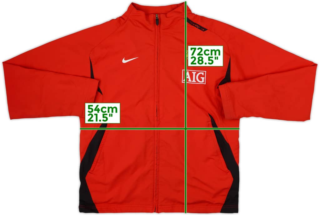 2007-08 Manchester United Nike Track Jacket - 8/10 - (M)