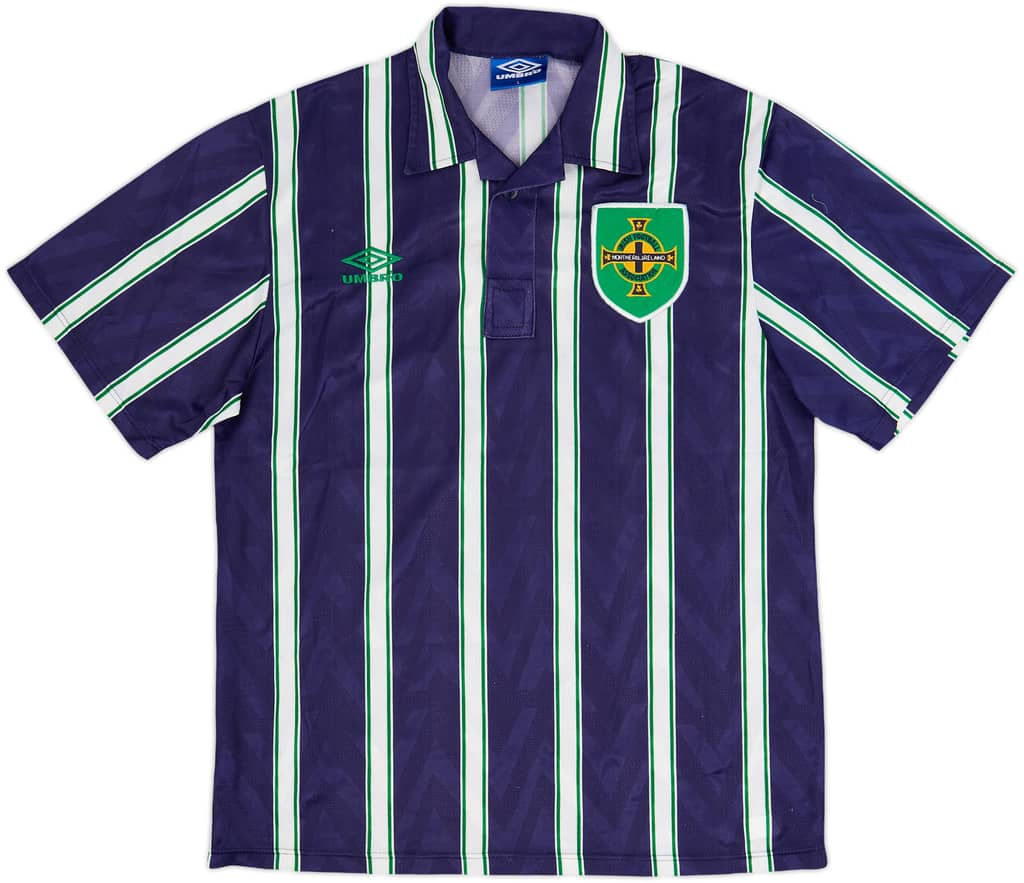 Camiseta de visitante de Northern Ireland 1992-94 - 8/10 - (L)