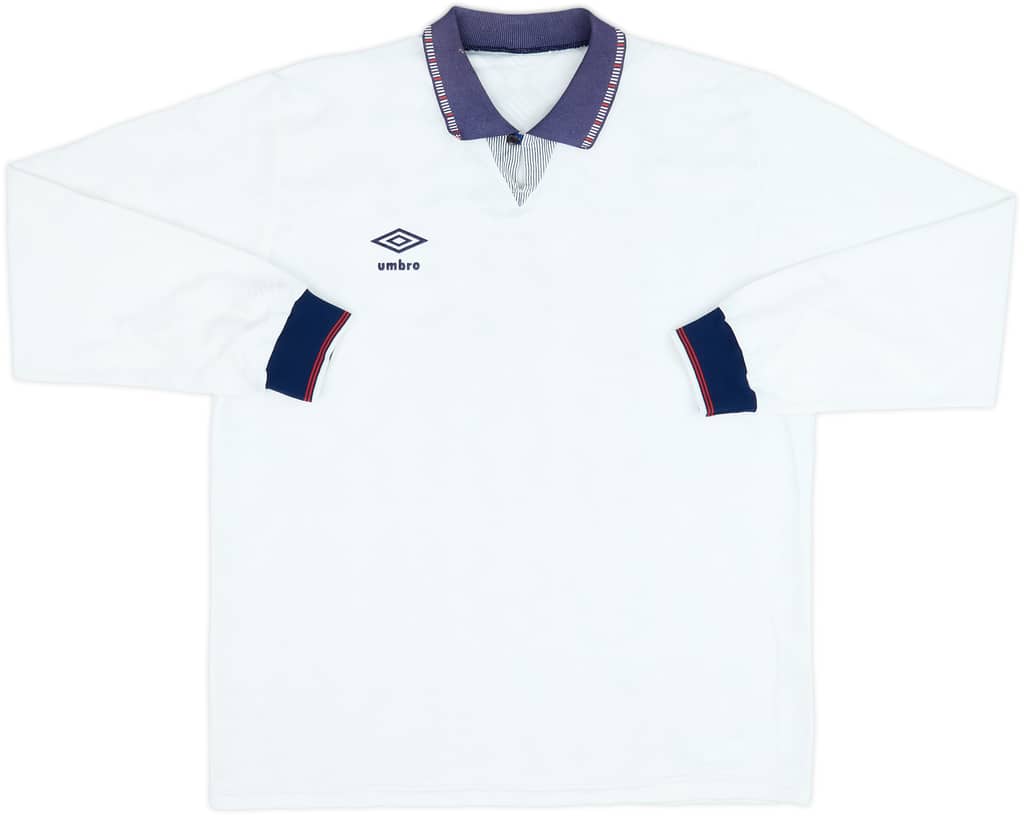 1990 Umbro Template L/S Shirt (England) - 8/10 - (XL)