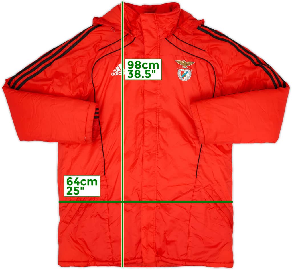 2010-11 Benfica adidas Abrigo de banquillo acolchado - 6/10 - (L)