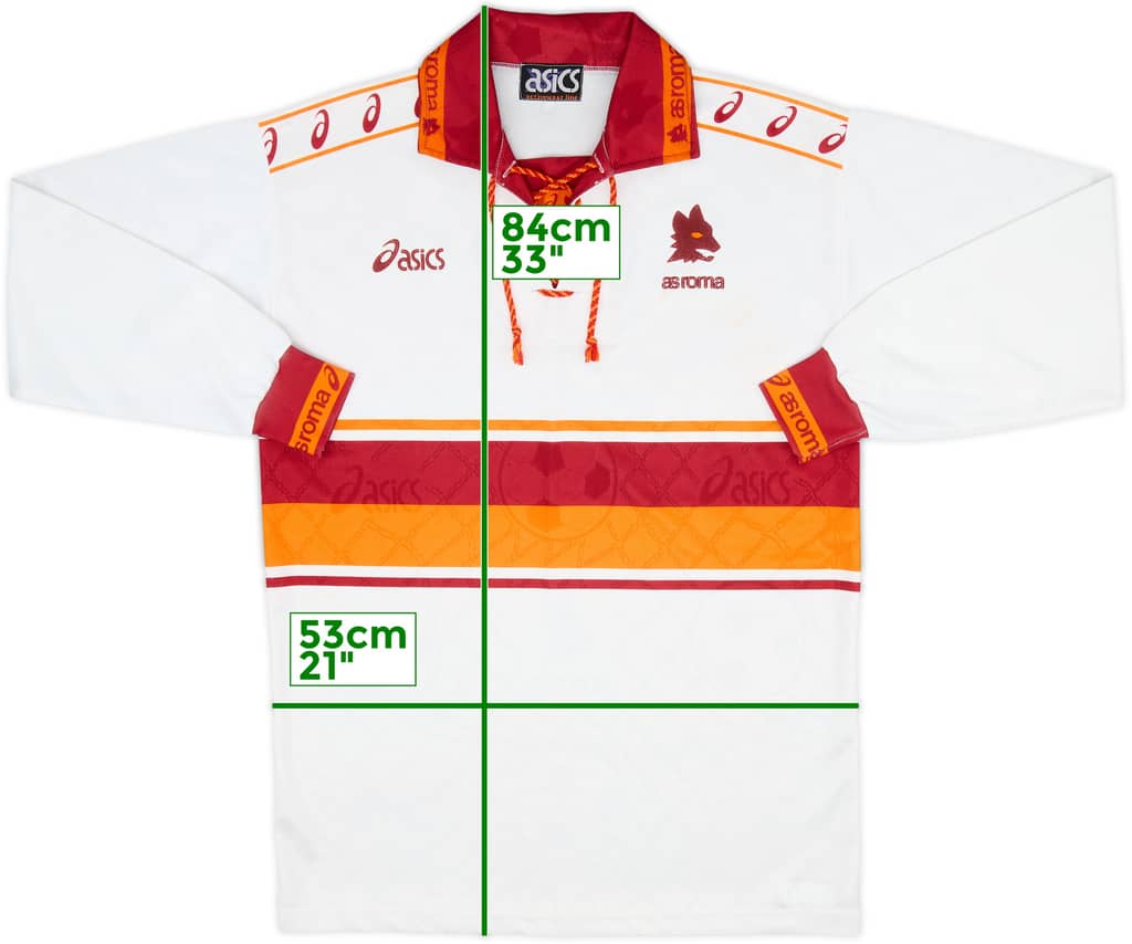 1994-95 Roma Away L/S Shirt - 8/10 - (XL)