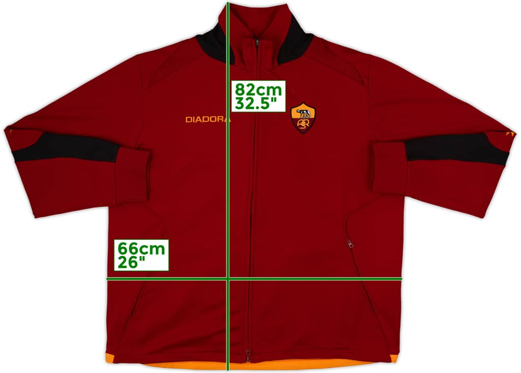 2005-06 Roma Diadora Track Jacket - 6/10 - (XL)