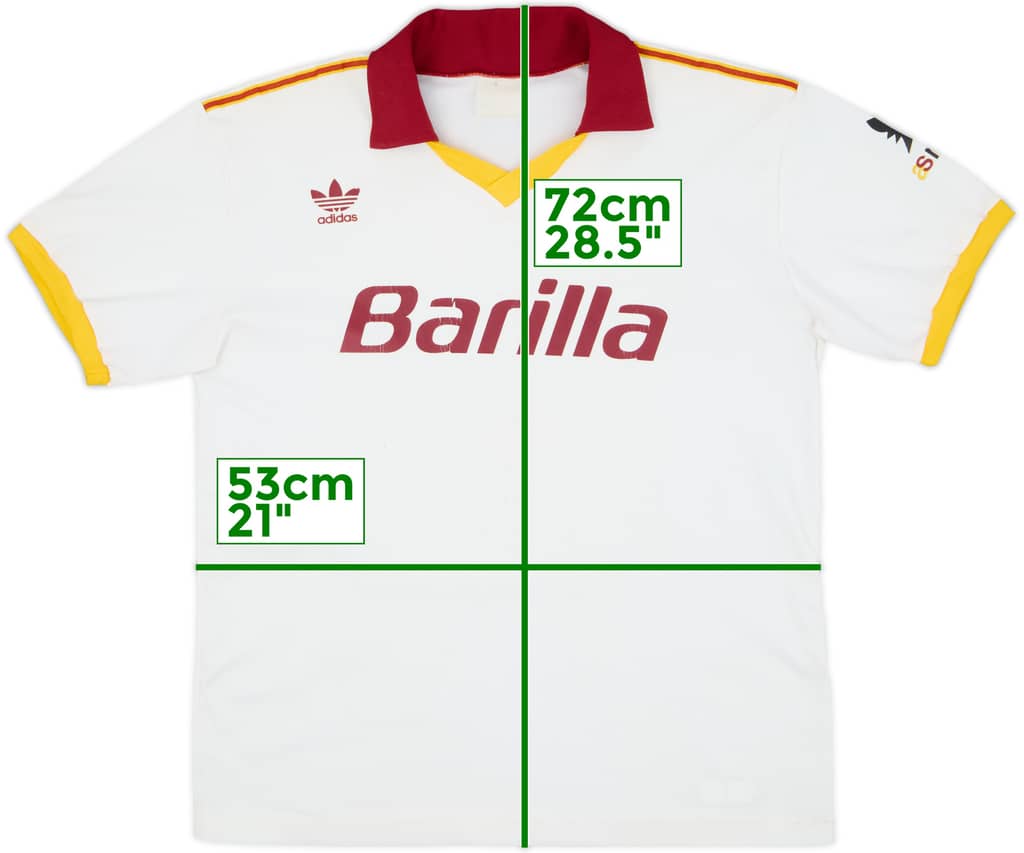 1991-92 Roma Away Shirt - 5/10 - (L)