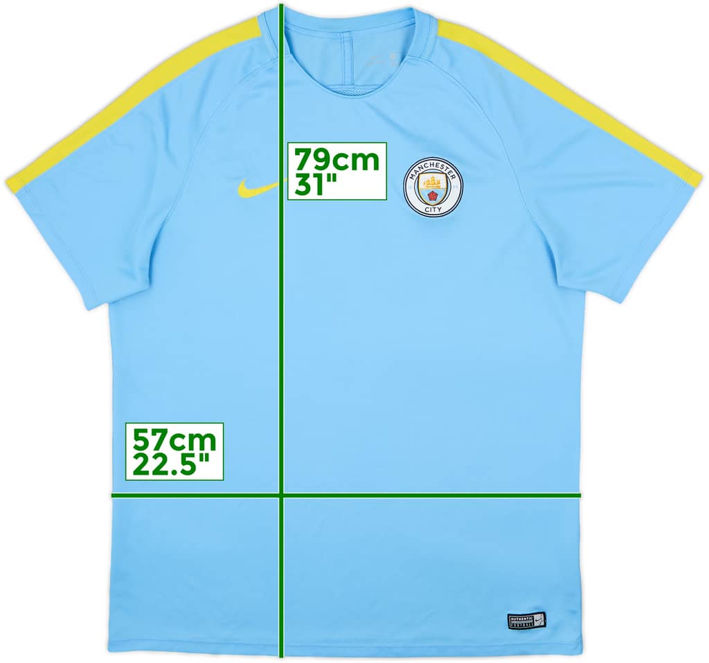 Camiseta Nike de entrenamiento del Manchester City 2016-17 - 6/10 - (XL)