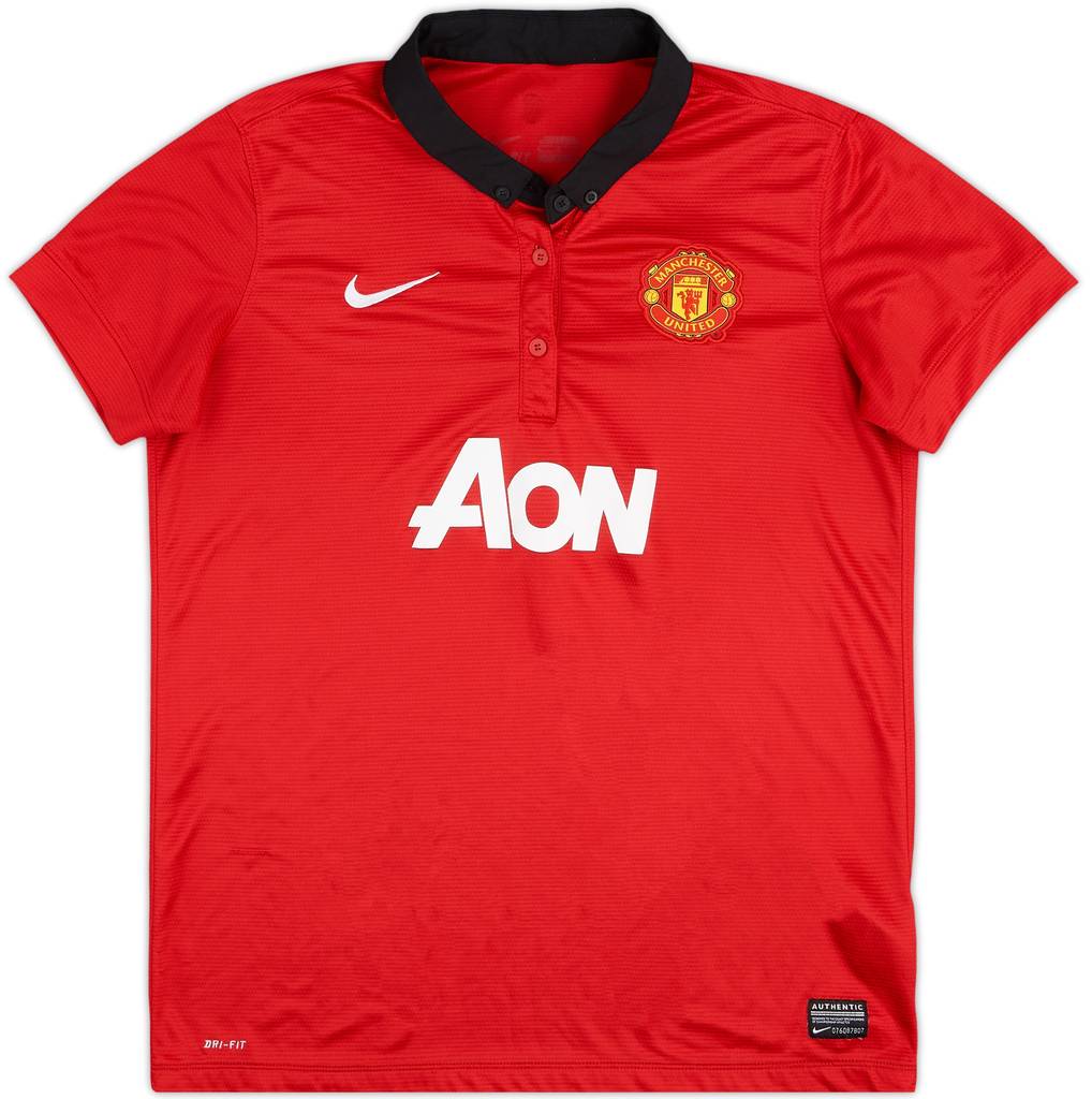 2013-14 Manchester United Home Shirt - 8/10 - (L.Boys)