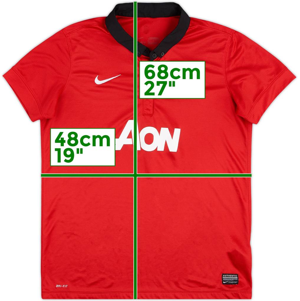2013-14 Manchester United Home Shirt - 8/10 - (L.Boys)