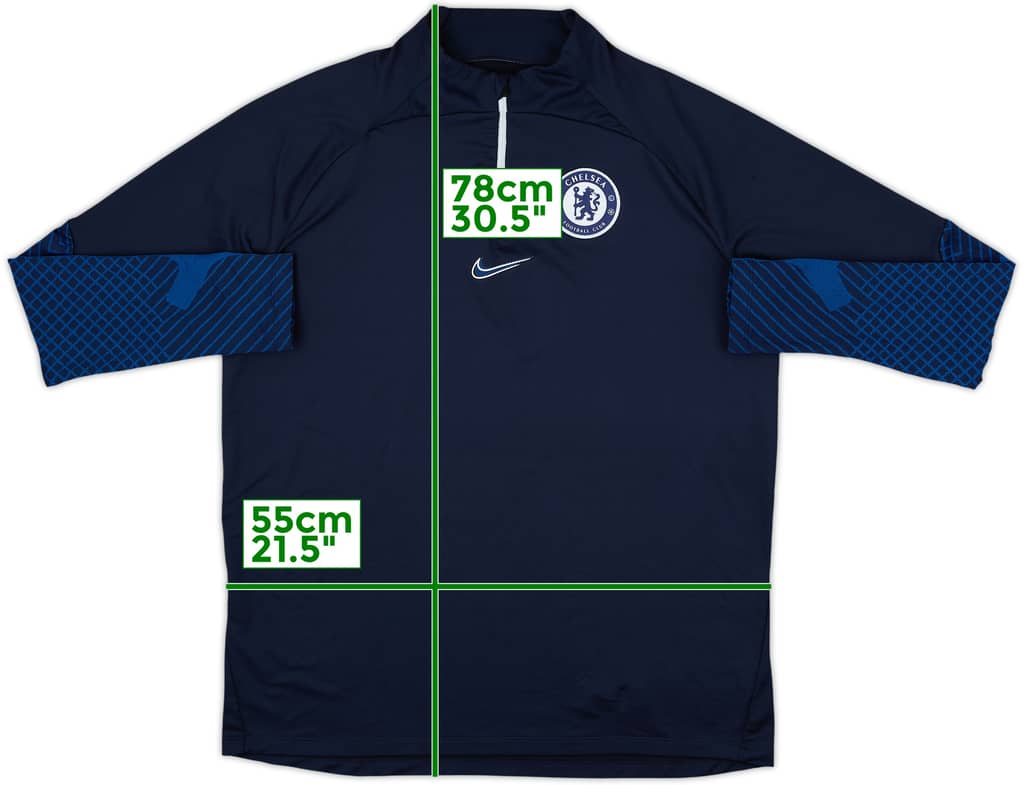 2022-23 Chelsea Nike 1/4 Zip Training Top - 8/10 - (XL)
