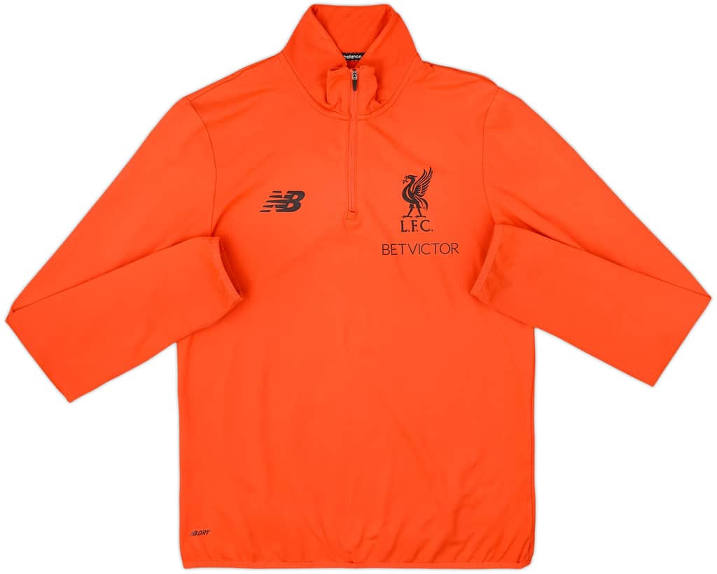 2016-17 Liverpool New Balance 1/4 Zip Training Top - 6/10 - (S)
