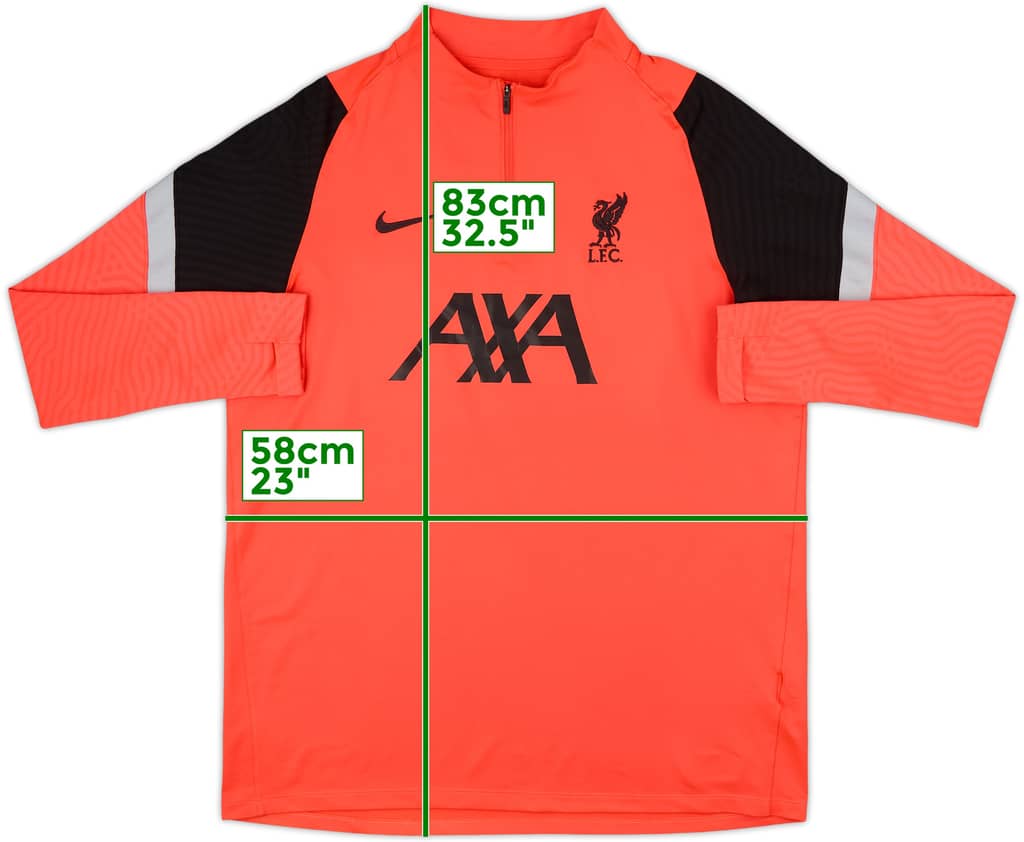 2020-21 Liverpool Nike 1/4 Zip Training Top - 7/10 - (XL)