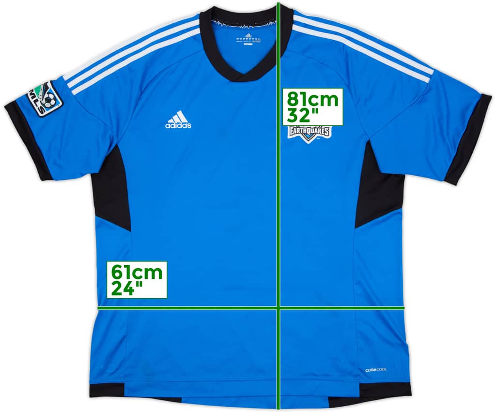 Camiseta adidas de entrenamiento del San Jose Earthquakes 2011 - 8/10 - (XXL)