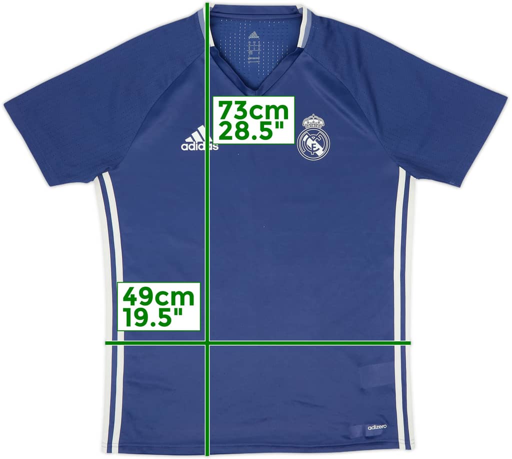 2016-17 Real Madrid adizero Training Shirt - 8/10 - (M)