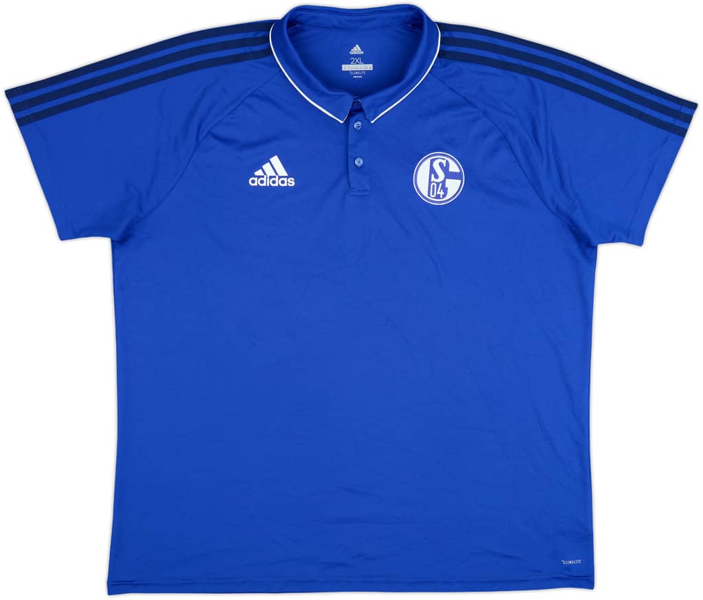 2017-18 Schalke adidas Polo Shirt - 10/10 - (XXL)