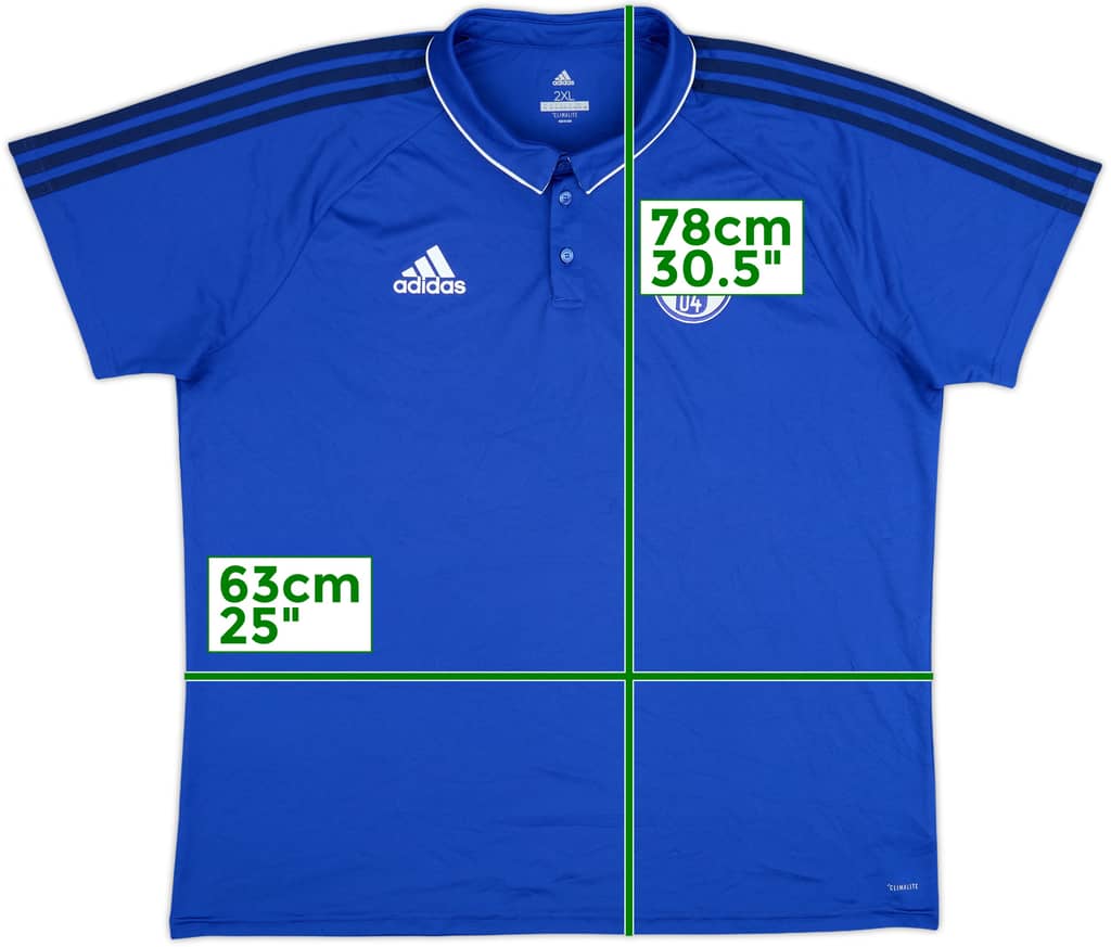 2017-18 Schalke adidas Polo Shirt - 10/10 - (XXL)