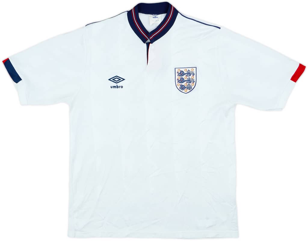 1987-90 England Home Shirt - 8/10 - (L)