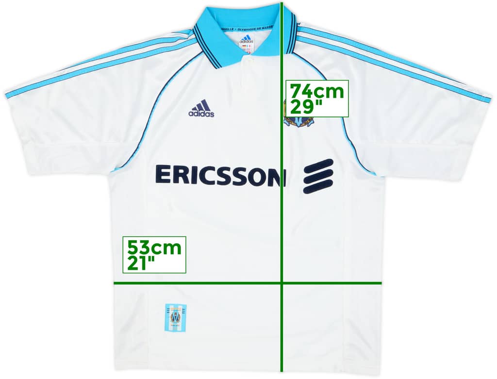 Camiseta de local del Olympique Marseille 1998-99 - 8/10 - (M)