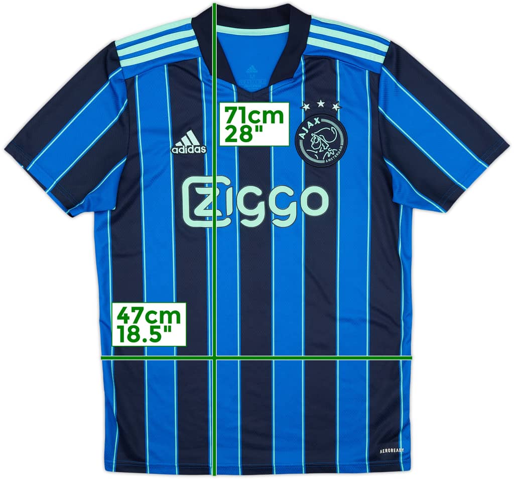 2021-22 Ajax Camiseta Visitante - 7/10 - (M)