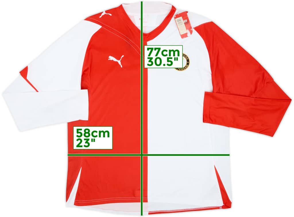 Camiseta de manga larga de local de Feyenoord 2009-10 (XL)
