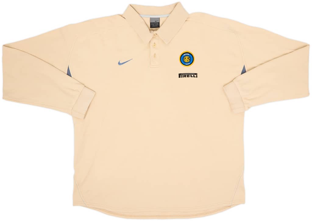 Camiseta Polo L/S Nike del Inter Milan 2002-03 - 8/10 - (XL)