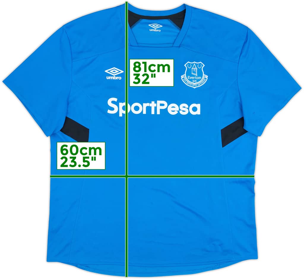 2017-18 Everton Umbro Training Shirt - 8/10 - (XXL)