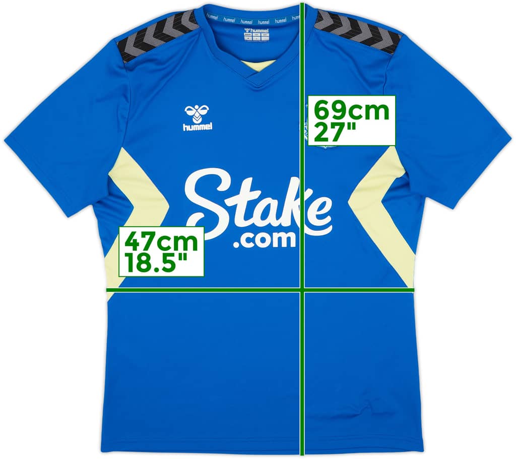 2023-24 Everton Hummel Training Shirt - 9/10 - (M)