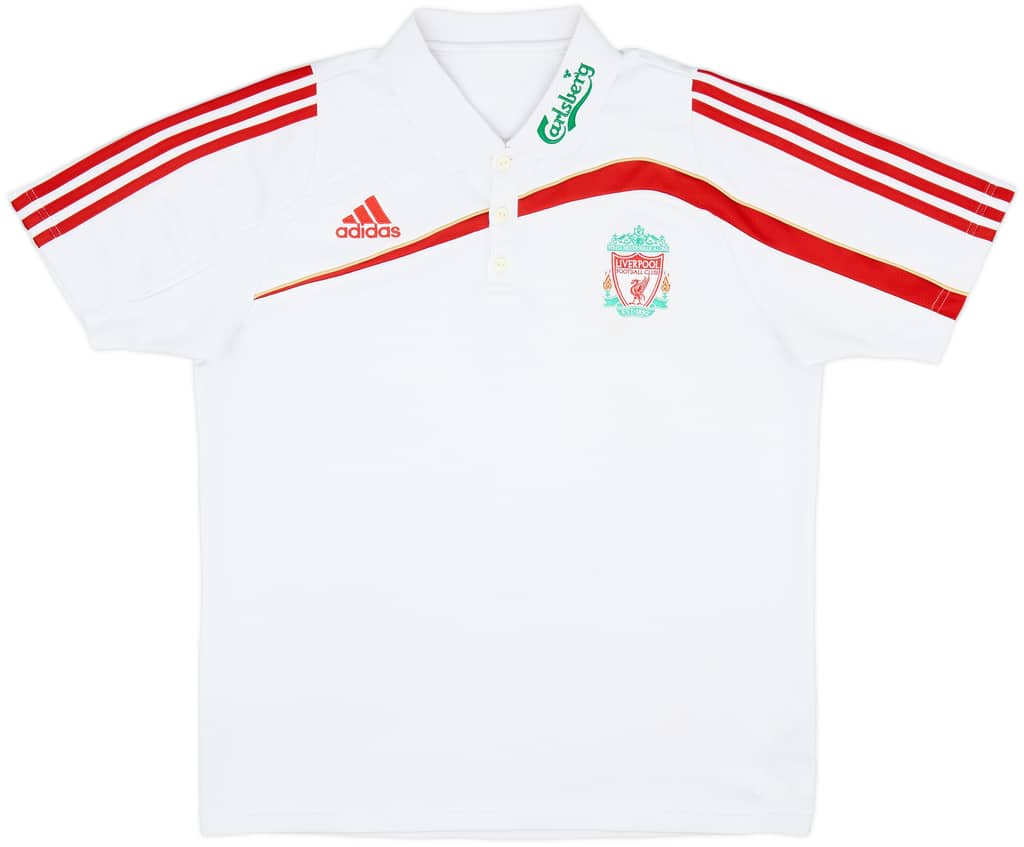 2009-10 Liverpool adidas Polo Shirt - 8/10 - (L)