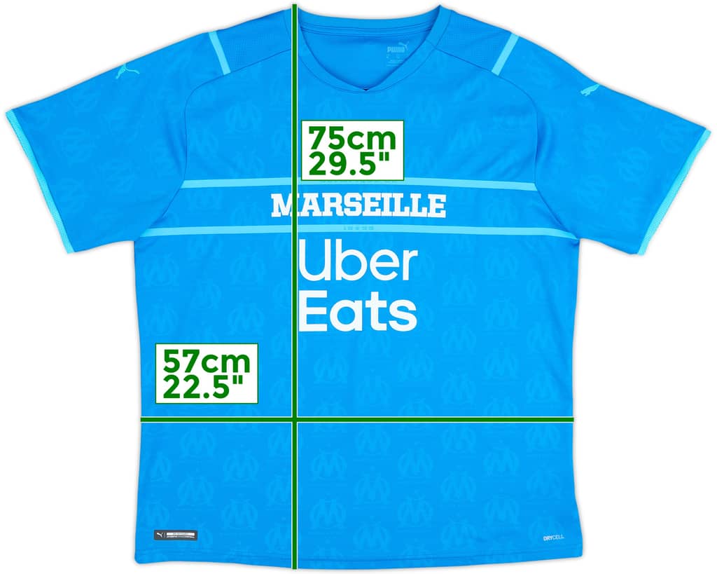 Camiseta de la tercera equipación del Olympique Marseille 2021-22 - 10/10 - (XL)