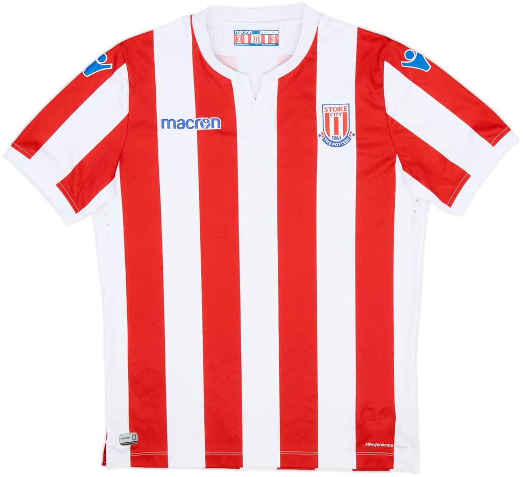 2018-19 Stoke City Home Shirt - 10/10 - (L.Boys)