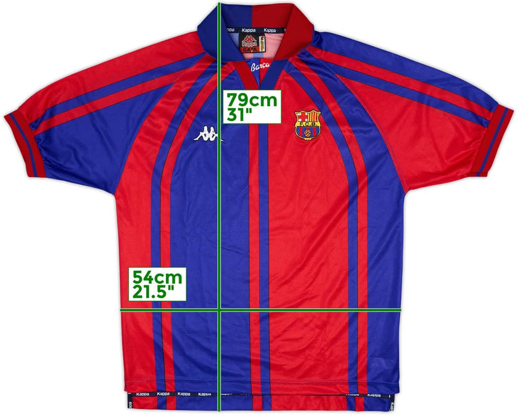 Camiseta de local europea del Barcelona 1997-98 - 8/10 - (L)