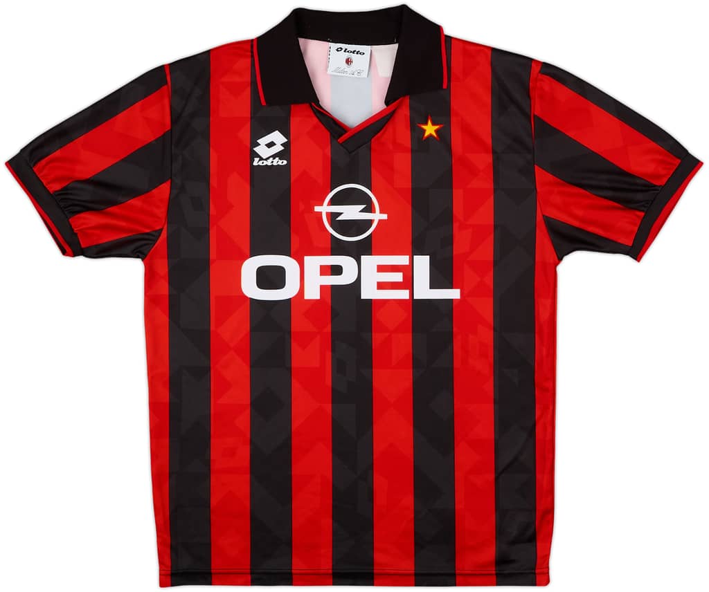 1994-95 AC Milan Home Shirt - 8/10 - (L)