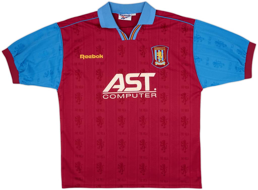 1995-97 Aston Villa Home Shirt - 8/10 - (L)