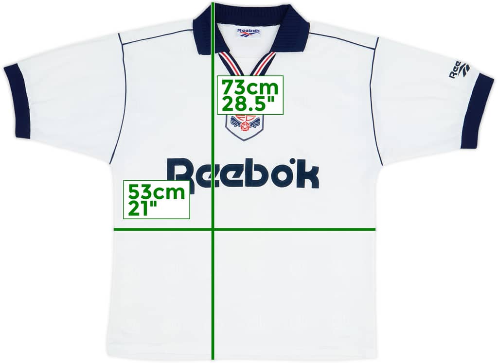 1995-97 Bolton Home Shirt - 7/10 - (L)