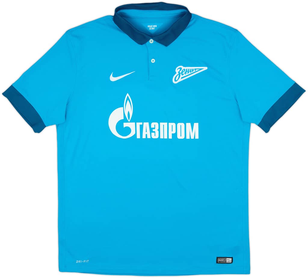 2014-15 Zenit St. Petersburg Home Shirt - 8/10 - (L)