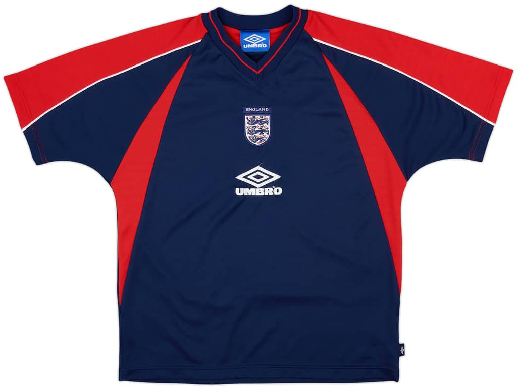 1999-01 England Umbro Training Shirt - 8/10 - (S)