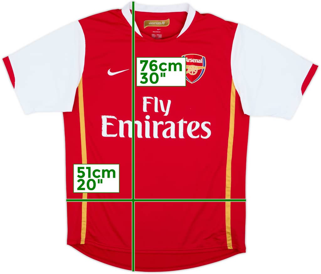 2006-08 Arsenal Home Shirt - 5/10 - (M)