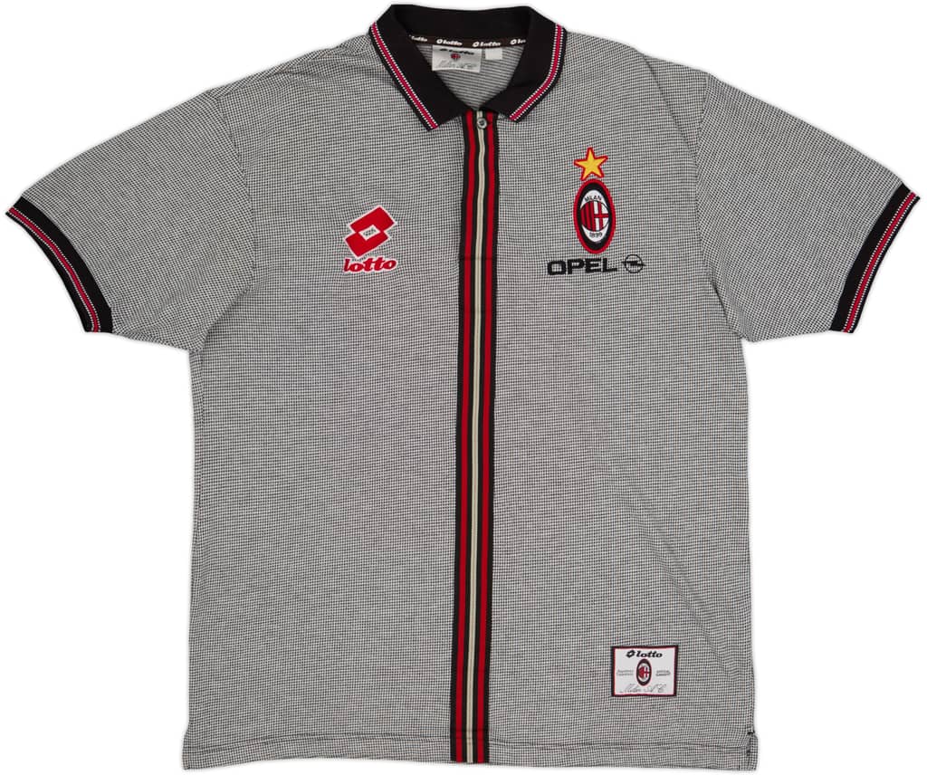 1997-98 AC Milan Lotto Polo Shirt - 9/10 - (XXL)
