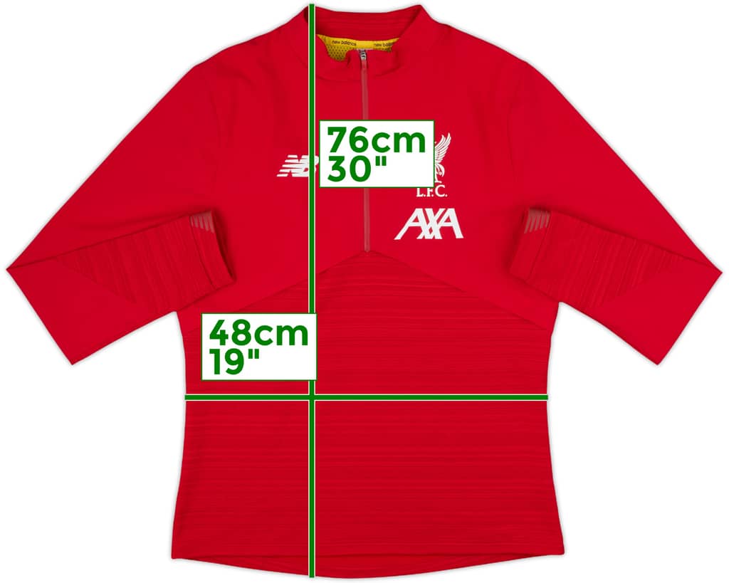 2019-20 Liverpool New Balance 1/4 Zip Drill Top - 8/10 - (M)