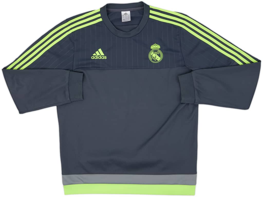 2015-16 Real Madrid adidas Sweat Top - 8/10 - (M)