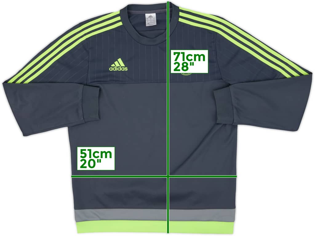 2015-16 Real Madrid adidas Sweat Top - 8/10 - (M)